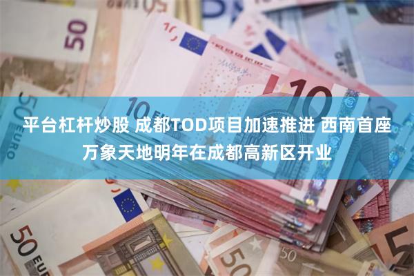 平台杠杆炒股 成都TOD项目加速推进 西南首座万象天地明年在成都高新区开业